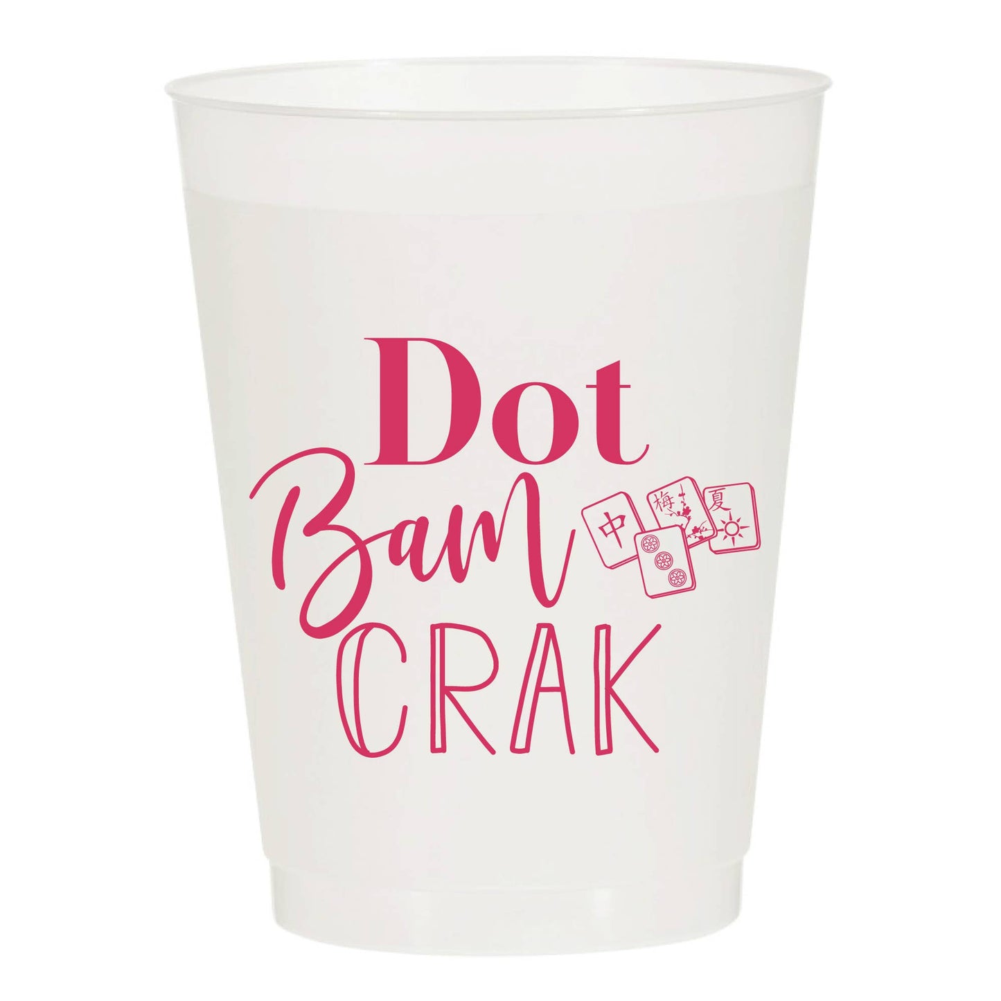 Dot Bam Crak Frosted Cups - Set of 6